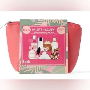 Belk Scent Discovery Set With Pink Cosmetic Bag! A Sell Out!